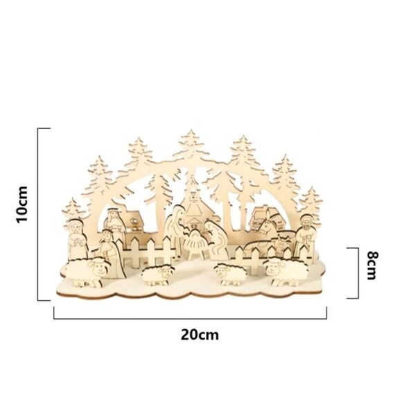 Wood Nativity Set - Picture 8 of 8